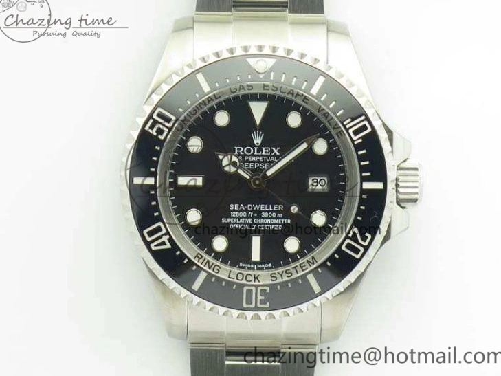 Best AAA Replica Sites Black DEEPSEA ARF Bracelet 904L 1:1 Best Case And SH SS 116660 3484 WaterResistant Sea-Dweller Edition 1217